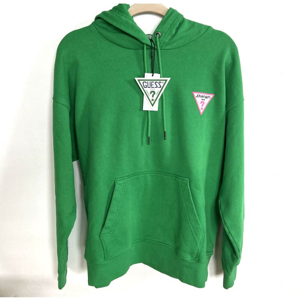 GUESS U.S.A × Jon & Vinny’s Italian Collab Green Hoodie Limited Edition Sz M NEW